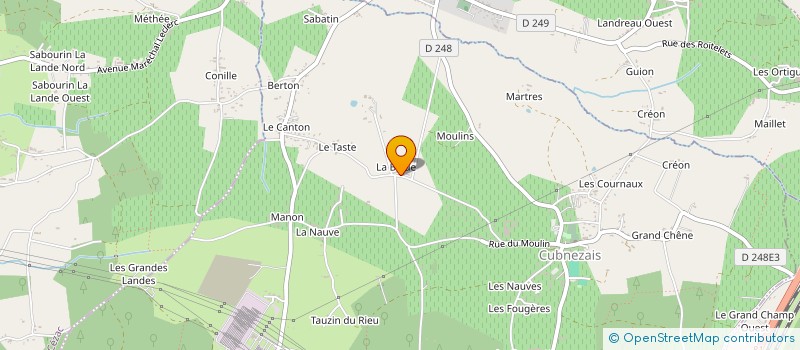 localisation de l'entreprise MADAME NICOLE CASSOU  CUBNEZAIS