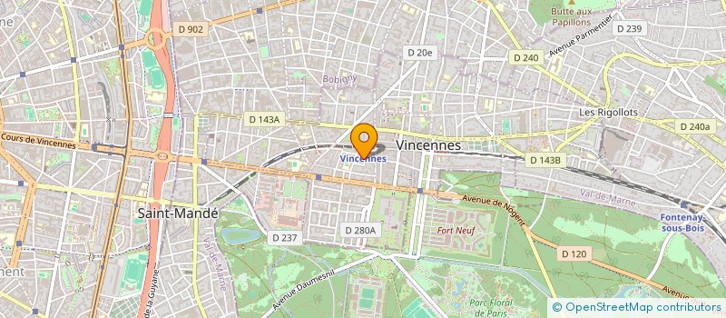 localisation de l'entreprise MADAME NICOLE CAVELIER à VINCENNES