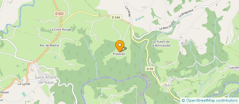 localisation de l'entreprise MADAME NICOLE CAYRE  SAINT-ANDRE-DE-NAJAC