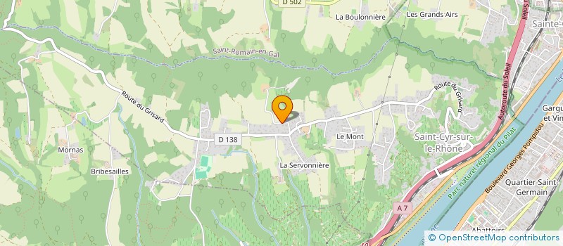 localisation de l'entreprise MADAME NICOLE CHAMPAGNEUX à SAINT-CYR-SUR-LE-RHONE