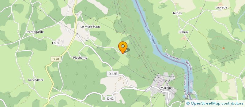 localisation de l'entreprise MADAME NICOLE CHAMPOUX  LIGINIAC