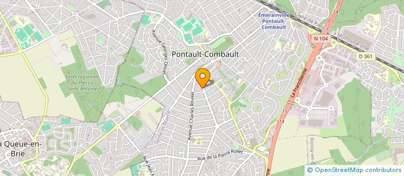 localisation de l'entreprise MADAME NICOLE CHARLET à PONTAULT-COMBAULT