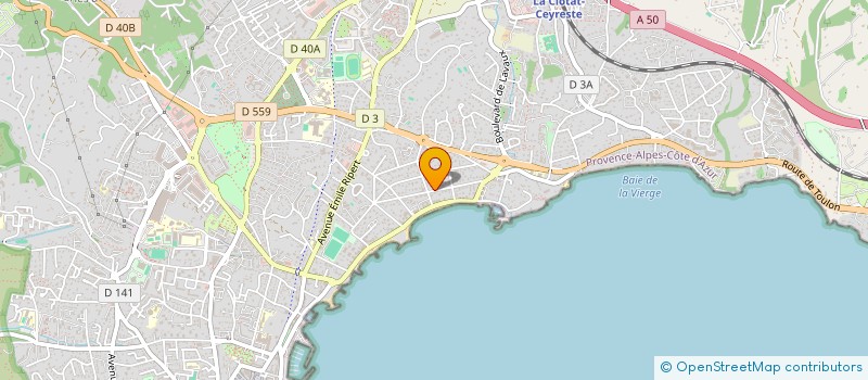 localisation de l'entreprise MADAME NICOLE CHASTAN à LA CIOTAT