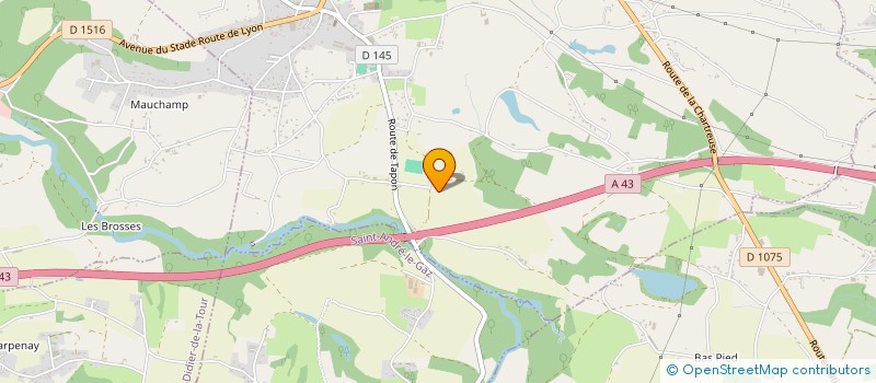 localisation de l'entreprise MADAME NICOLE CHATELET  LA BATIE-MONTGASCON