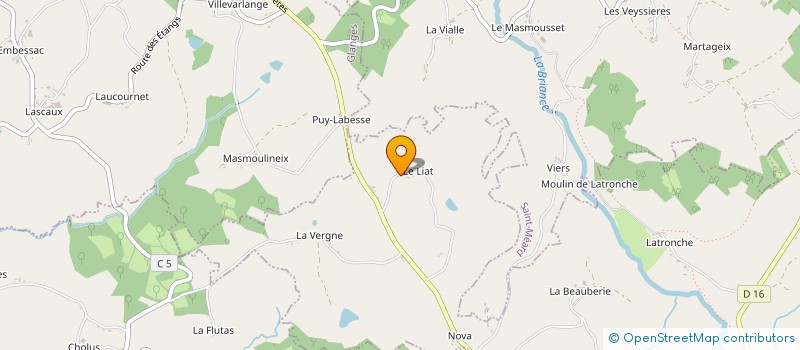 localisation de l'entreprise MADAME NICOLE CHAUNUT à SAINT-VITTE-SUR-BRIANCE