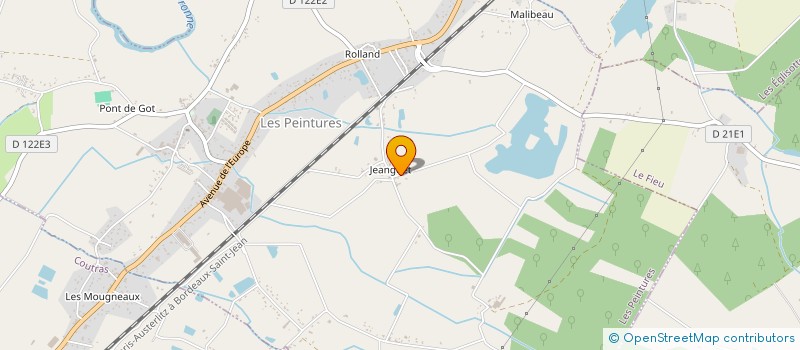 localisation de l'entreprise MADAME NICOLE CHAUSSIER  LES PEINTURES