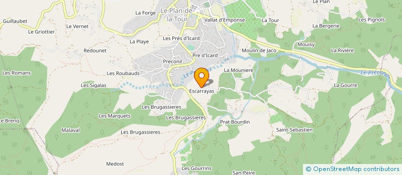 localisation de l'entreprise MADAME NICOLE CHEVALIER  LE PLAN-DE-LA-TOUR