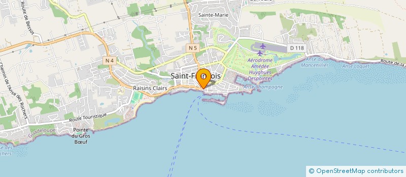 localisation de l'entreprise MADAME NICOLE CHRISTON  SAINT-FRANCOIS