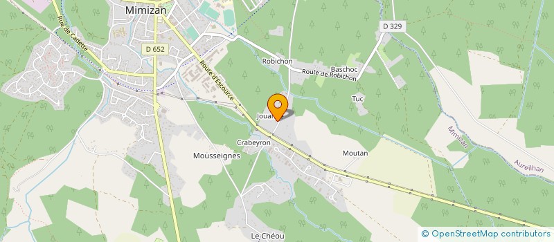 localisation de l'entreprise MADAME NICOLE CHUDET  MIMIZAN