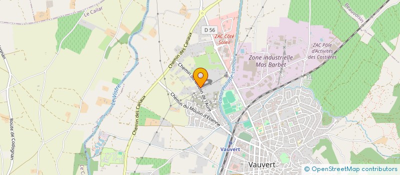 localisation de l'entreprise MADAME NICOLE CLAUZON à VAUVERT