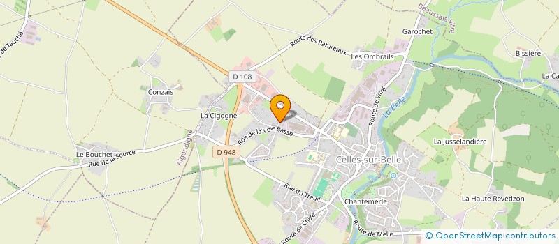 localisation de l'entreprise MADAME NICOLE CLER  CELLES-SUR-BELLE