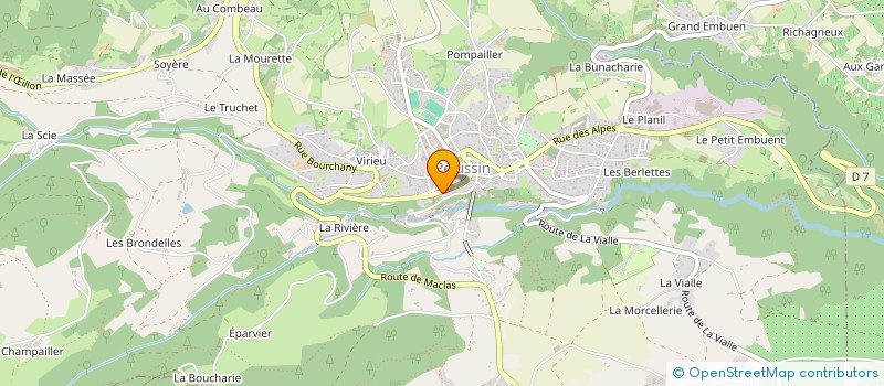 localisation de l'entreprise MADAME NICOLE CLEYET-MERLE  PELUSSIN