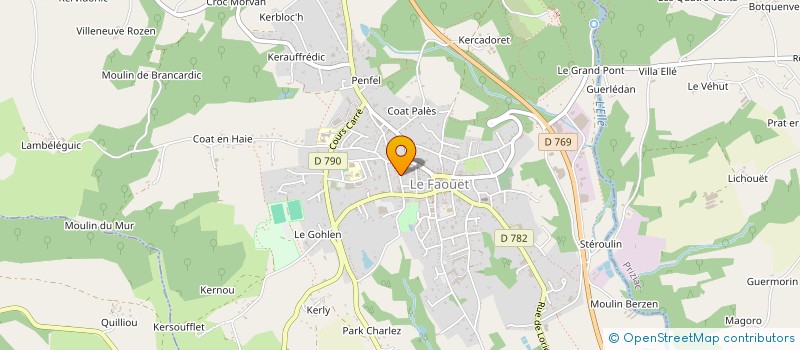 localisation de l'entreprise MADAME NICOLE COCHEREAU à LE FAOUET