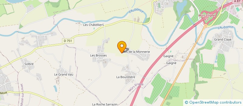 localisation de l'entreprise MADAME NICOLE COLAS  MOZE-SUR-LOUET