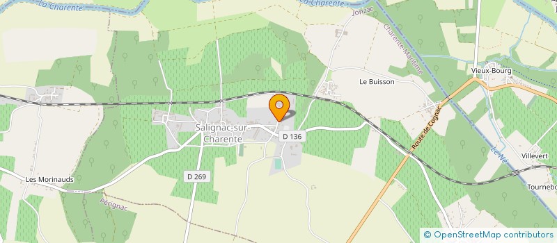 localisation de l'entreprise MADAME NICOLE COLLET  SALIGNAC-SUR-CHARENTE