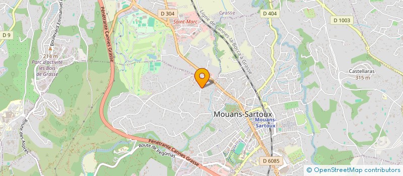 localisation de l'entreprise MADAME NICOLE COLLET  MOUANS-SARTOUX