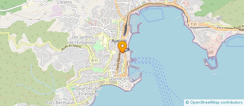 localisation de l'entreprise MADAME NICOLE COME à AJACCIO
