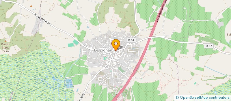 localisation de l'entreprise MADAME NICOLE CORTES  LESPIGNAN