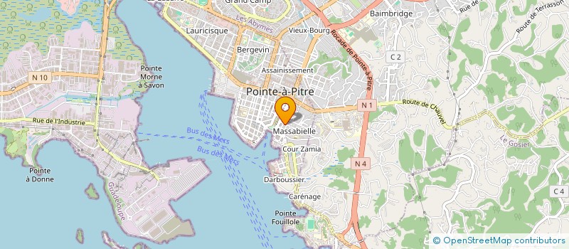 localisation de l'entreprise MADAME NICOLE COSTA à POINTE-A-PITRE