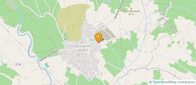 localisation de l'entreprise MADAME NICOLE COSTE  MURVIEL-LES-BEZIERS