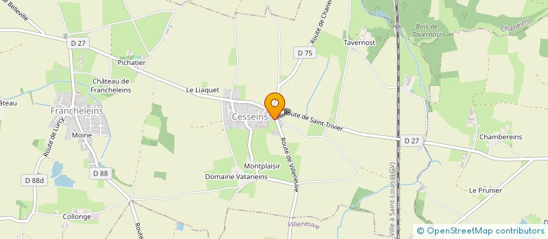 localisation de l'entreprise MADAME NICOLE COUDERT à FRANCHELEINS