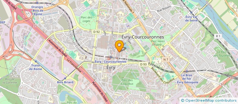 localisation de l'entreprise MADAME NICOLE COUDRAIS à EVRY-COURCOURONNES
