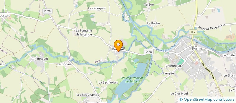 localisation de l'entreprise MADAME NICOLE CREAC'HCADEC  EVRAN