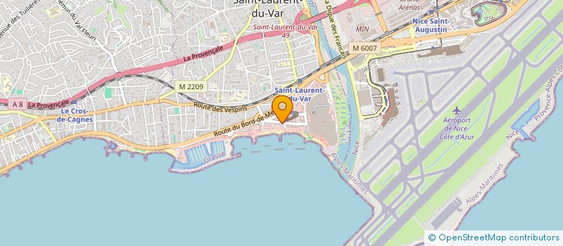 localisation de l'entreprise MADAME NICOLE CURIEN  SAINT-LAURENT-DU-VAR