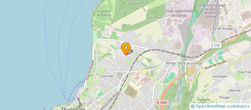 localisation de l'entreprise MADAME NICOLE D'ESCRIVAN à THONON-LES-BAINS