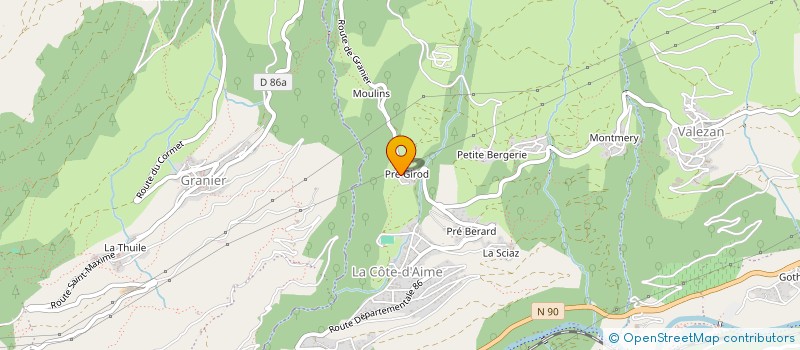 localisation de l'entreprise MADAME NICOLE DAGUENET à LA PLAGNE TARENTAISE