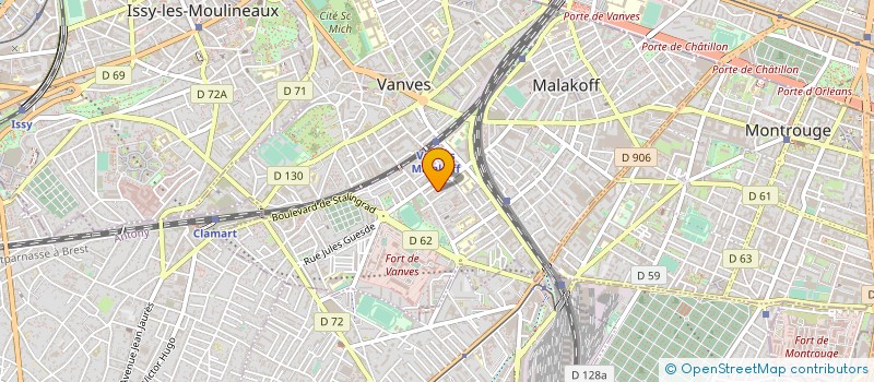 localisation de l'entreprise MADAME NICOLE DALIGAULT  MALAKOFF