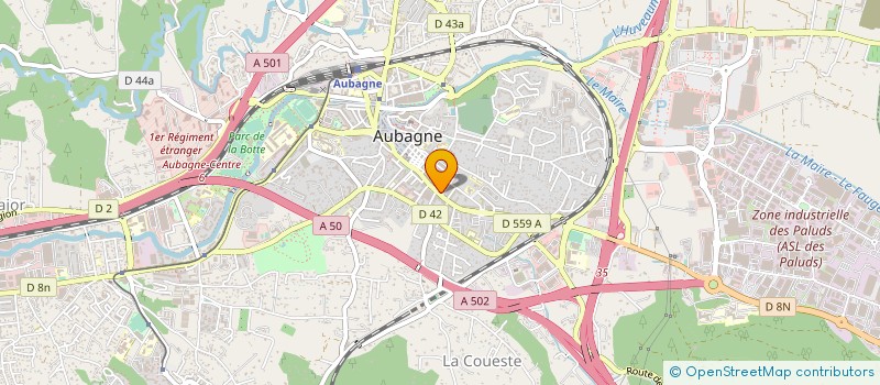 localisation de l'entreprise MADAME NICOLE DALLAU à AUBAGNE