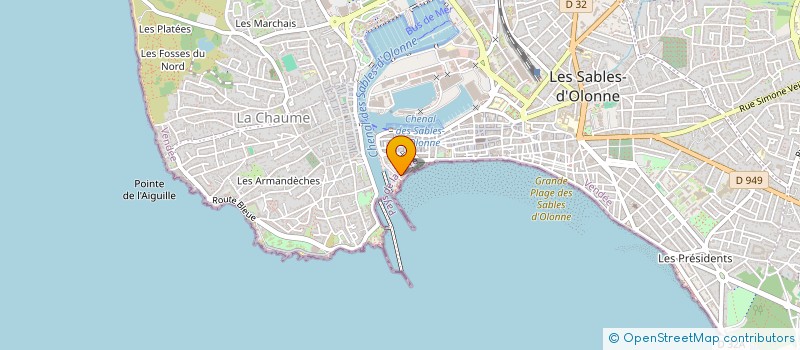 localisation de l'entreprise MADAME NICOLE DANIEAU à LES SABLES-D'OLONNE