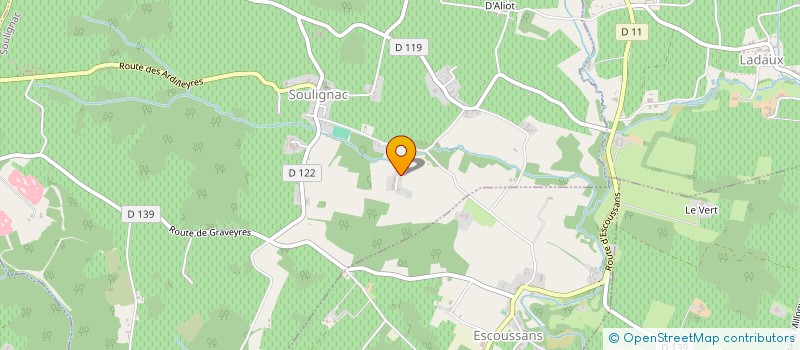 localisation de l'entreprise MADAME NICOLE DE BEAUPUY  SOULIGNAC