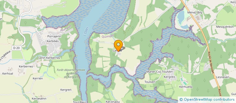 localisation de l'entreprise MADAME NICOLE DE BROMMER  QUIMPER