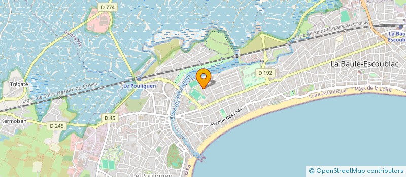 localisation de l'entreprise MADAME NICOLE DE LATTRE à LA BAULE-ESCOUBLAC