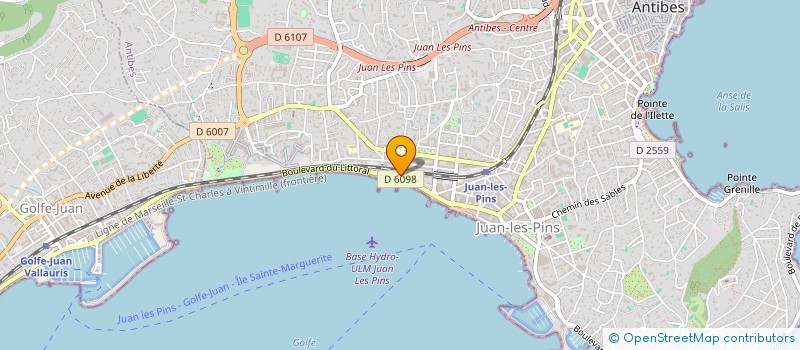 localisation de l'entreprise MADAME NICOLE DECAUX à ANTIBES