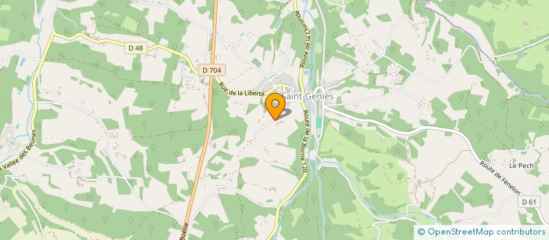 localisation de l'entreprise MADAME NICOLE DELBARY  SAINT-GENIES