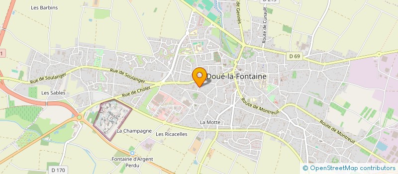 localisation de l'entreprise MADAME NICOLE DELHUMEAU  DOUE-EN-ANJOU