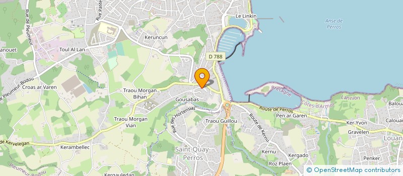 localisation de l'entreprise MADAME NICOLE DELVALLEE à PERROS-GUIREC
