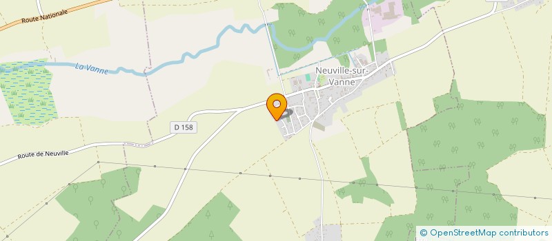 localisation de l'entreprise MADAME NICOLE DENIZOT  NEUVILLE-SUR-VANNE