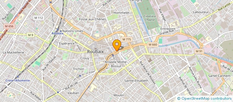 localisation de l'entreprise MADAME NICOLE DERACHE  ROUBAIX