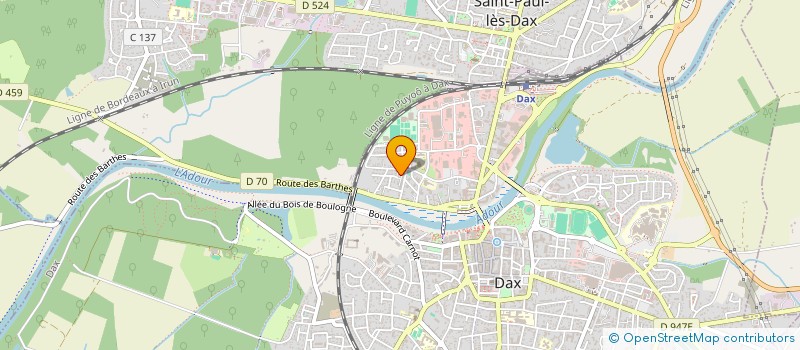 localisation de l'entreprise MADAME NICOLE DESANGLOIS à DAX