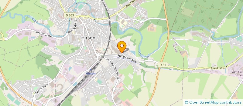localisation de l'entreprise MADAME NICOLE DESSON à HIRSON