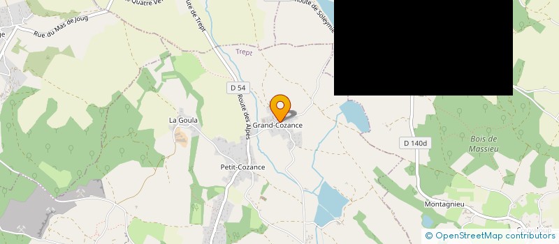 localisation de l'entreprise MADAME NICOLE DESVIGNES  TREPT