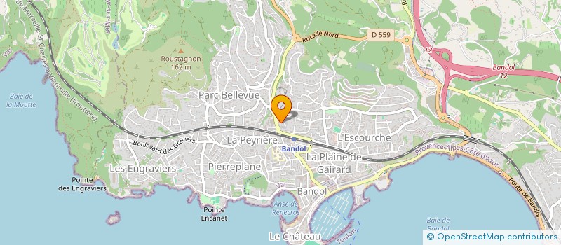 localisation de l'entreprise MADAME NICOLE DEWERRA  BANDOL