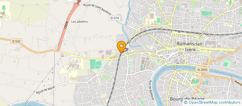 localisation de l'entreprise MADAME NICOLE DIE  ROMANS-SUR-ISERE