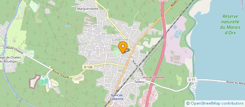 localisation de l'entreprise MADAME NICOLE DOMANGE  LABENNE