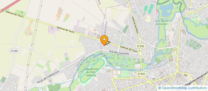 localisation de l'entreprise MADAME NICOLE DORADOUX à CHATEAUROUX