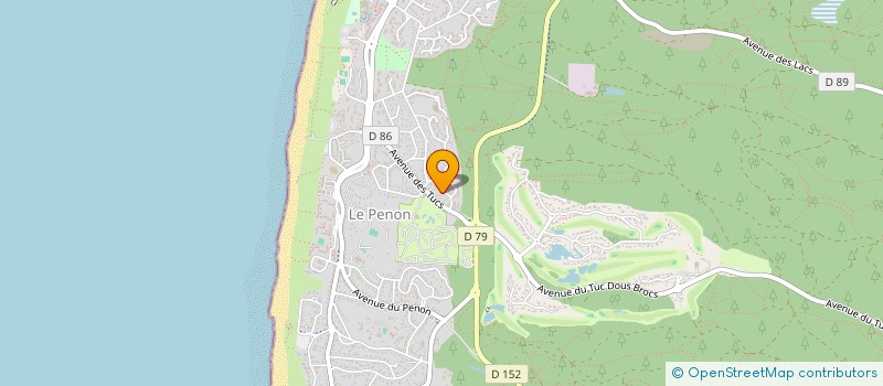 localisation de l'entreprise MADAME NICOLE DUBIS  SEIGNOSSE